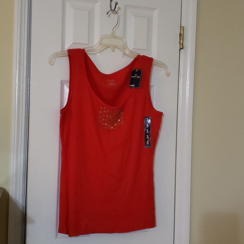 Embroidered tank top